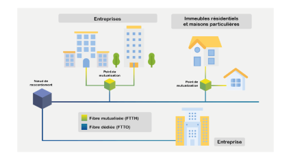 Fibre_DedieeVSMutualisée FTTH/FTTO